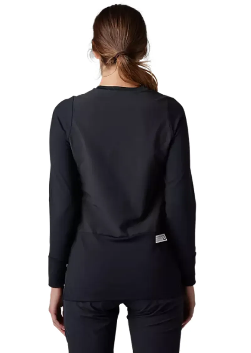 Fox Racing Women's Defend Thermal Long Sleeve Jersey in Black-2